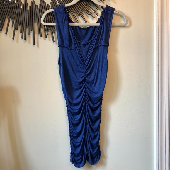 Ogle Blue Bodycon Dress Cover Up - Picture 1 of 7